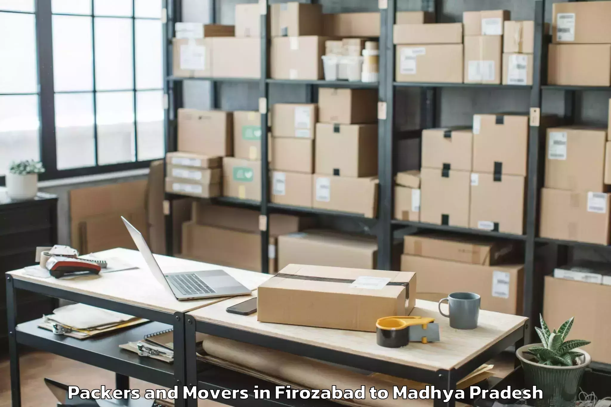 Book Firozabad to Narwar Packers And Movers Online